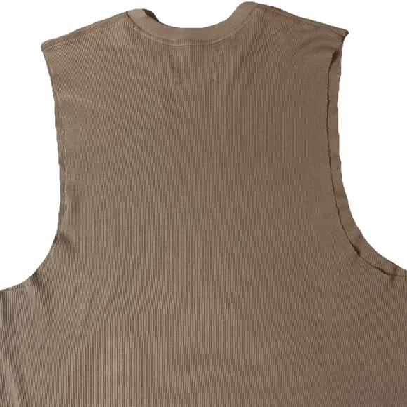 YEEZY x Adidas Season 1 Thermal Tank Men's Sz L Beige Intentionally Distressed - Picture 6 of 9